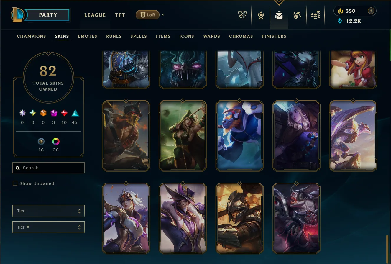【 EUW 】Silver 3 (95 LP) 🏆 82 Skin / 154 Champions 🌊 28 Chromas ✅ Full Access & Ownership With First Mail 🚚 Instant Delivery